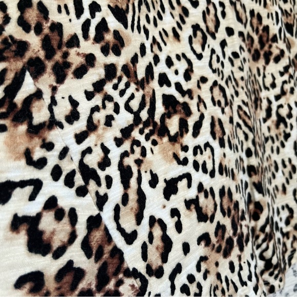 Chico's Leopard Print Tunic in Cream and Brown - Picture 2 of 5